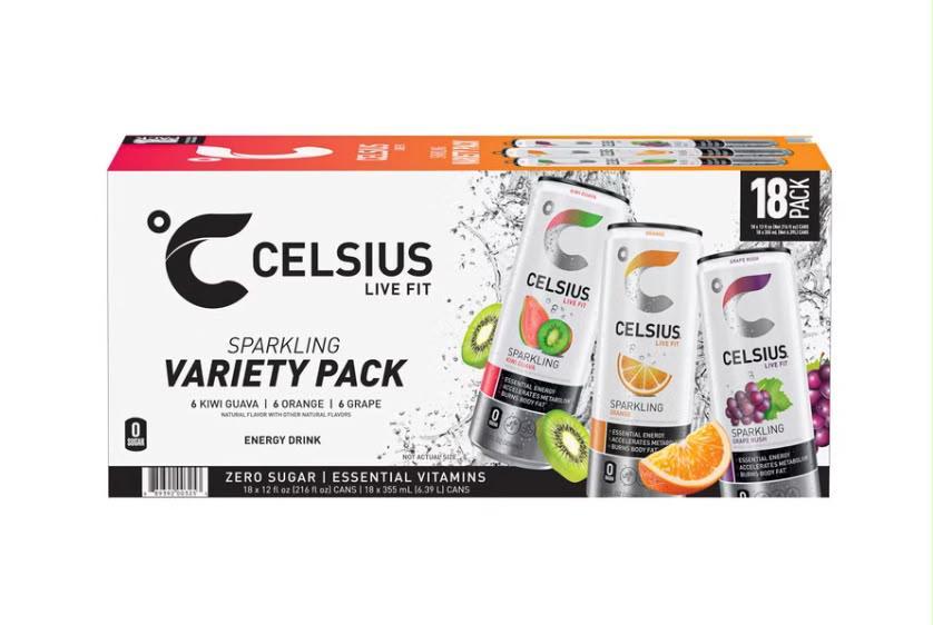 Celsius Energy | Sparkling Variety Pack  18 Count