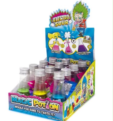 Raindrops Magic Potion - Color Changing Sour Liquid Candy 12 Count