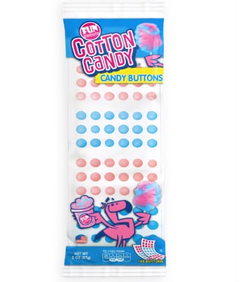 Stichler Products | Mega Candy Buttons - Cotton Candy 30 Count