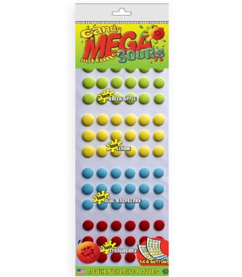 Stichler Products | Mega Candy Buttons - Sour 30 Count
