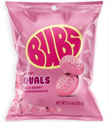 Exotic Bubs Sweet Ovals Wild Berry Pomegranate 16 Count