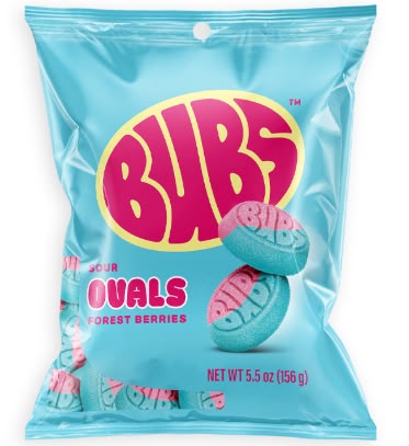 Exotic Bubs Sour Ovals Forest Berries 16 Count