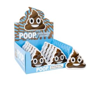 Emoji Poop Vanilla Flavor Candy Tin 12 Count