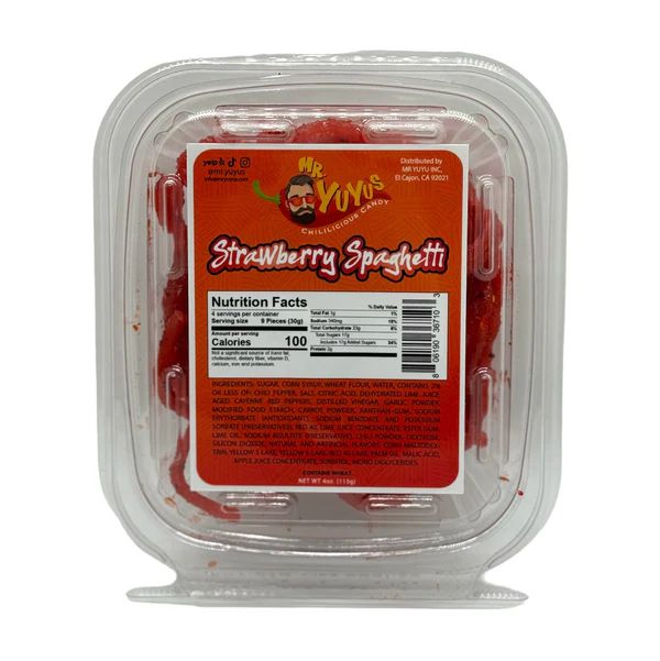 Mr. YuYu's Strawberry Spaghettis 12 count