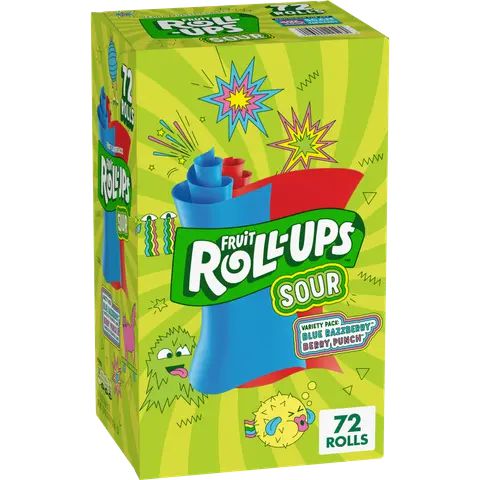 Fruit Roll-Ups Sour 72 count