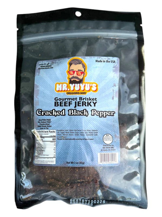 Mr. YuYu's Beef Brisket Cracked Black Pepper Jerky 6 count