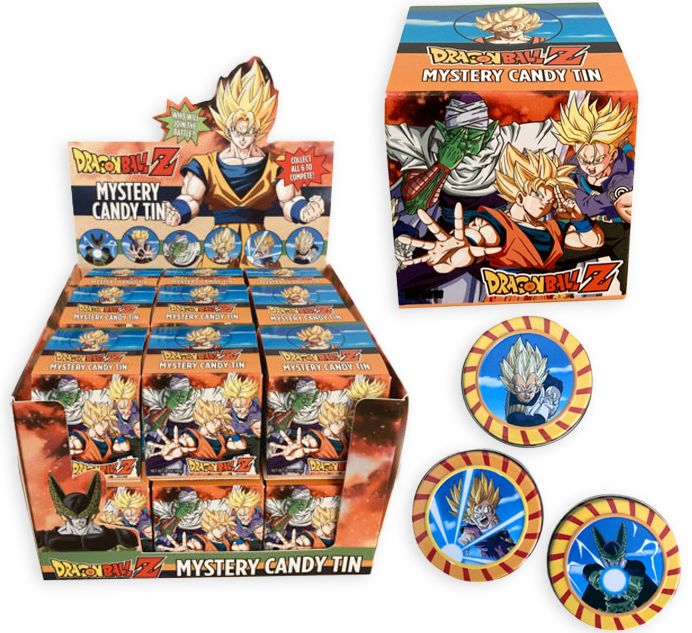 Dragon Ball Z Mystery Candy Tin 18 Count