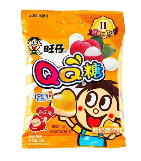 Exotic WANT WANT QQ Lychee Gummy 12 Count